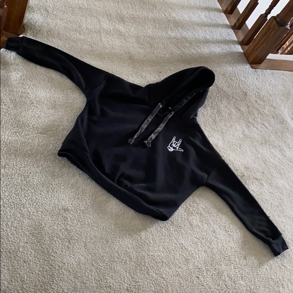 Black hoodie